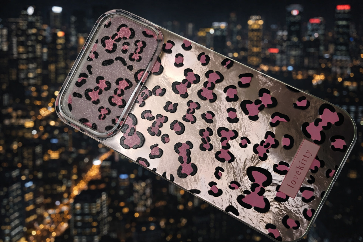 Rose Gold Leopard Pattern iPhone 16, 16PRO, 16PROMAX, 17, 17PRO, 17PROMAX, 17AIR Case Cover