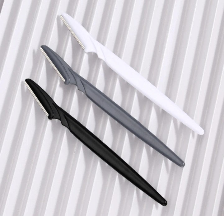 Beautiful 3PCS  Eyebrow Shaping Trimmer Stainless  Steel Pointed Blade Razor.