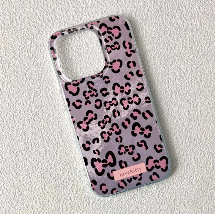 Rose Gold Leopard Pattern iPhone 16, 16PRO, 16PROMAX, 17, 17PRO, 17PROMAX, 17AIR Case Cover