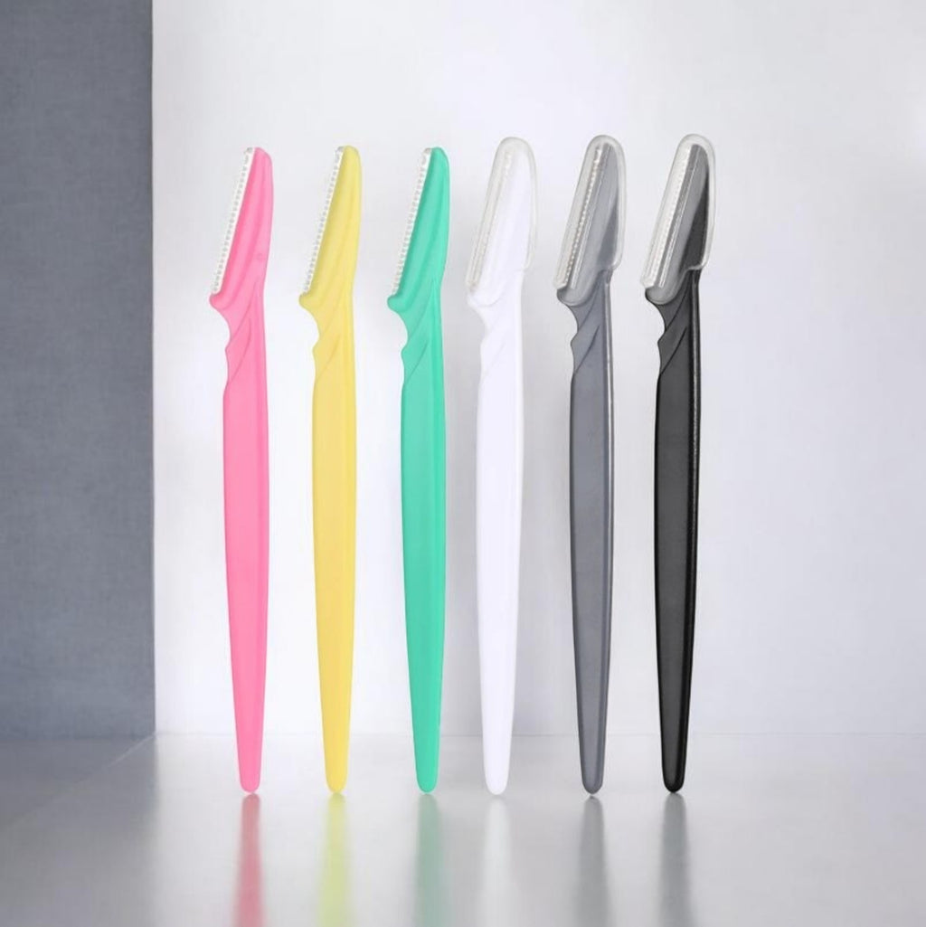 Beautiful 3PCS  Eyebrow Shaping Trimmer Stainless  Steel Pointed Blade Razor.