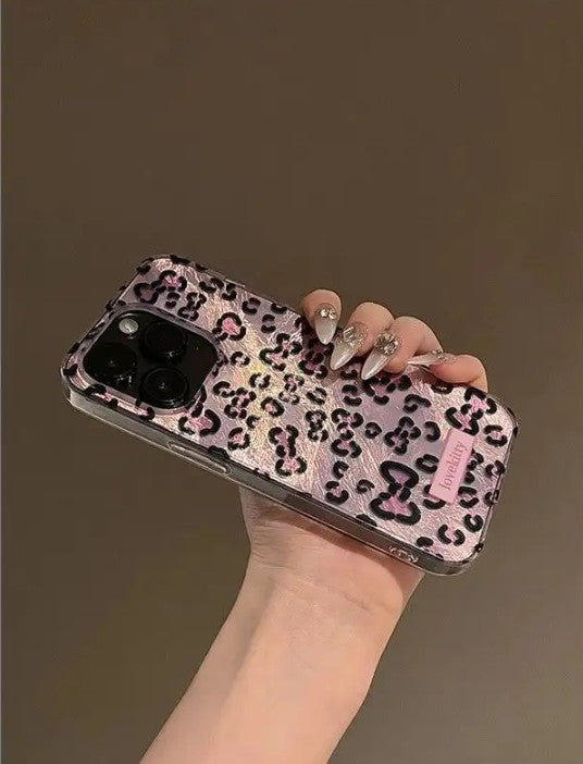 Rose Gold Leopard Pattern iPhone 16, 16PRO, 16PROMAX, 17, 17PRO, 17PROMAX, 17AIR Case Cover
