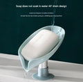 Beautiful Luxury Leaf Shape Box Drain Soap Holder Dish