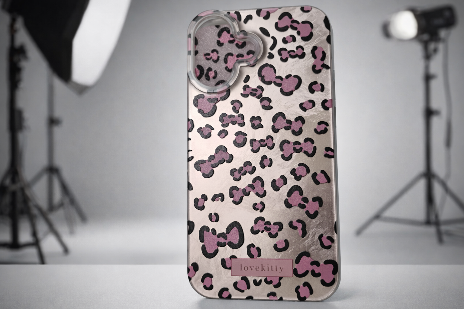 Rose Gold Leopard Pattern iPhone 16, 16PRO, 16PROMAX, 17, 17PRO, 17PROMAX, 17AIR Case Cover