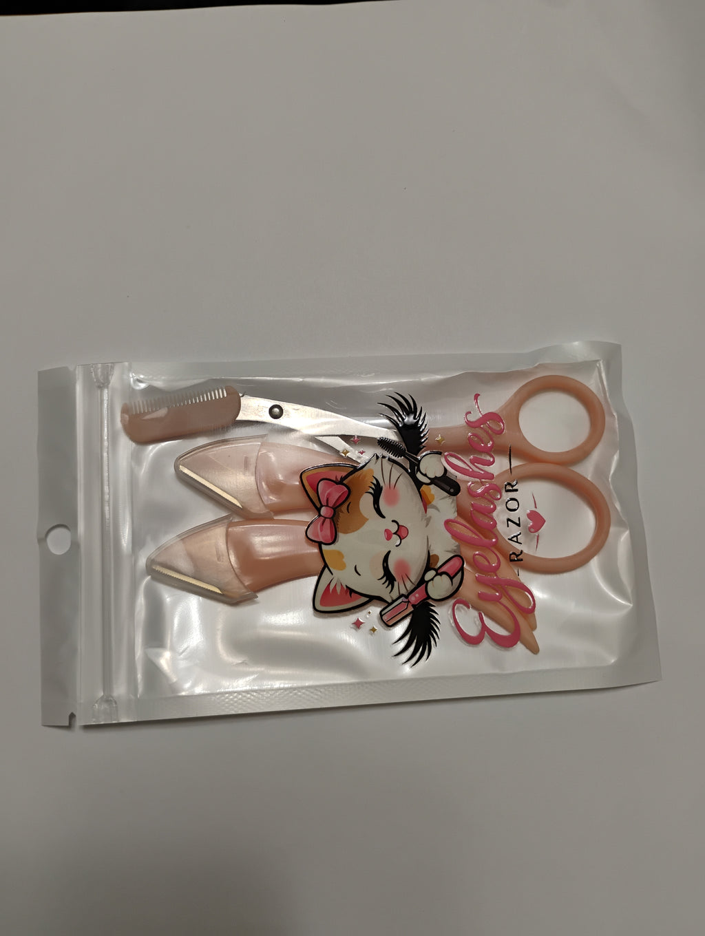 3Pcs Eyebrow Razor Kit Safe Shaper Scissors Set For Beginners And Professional