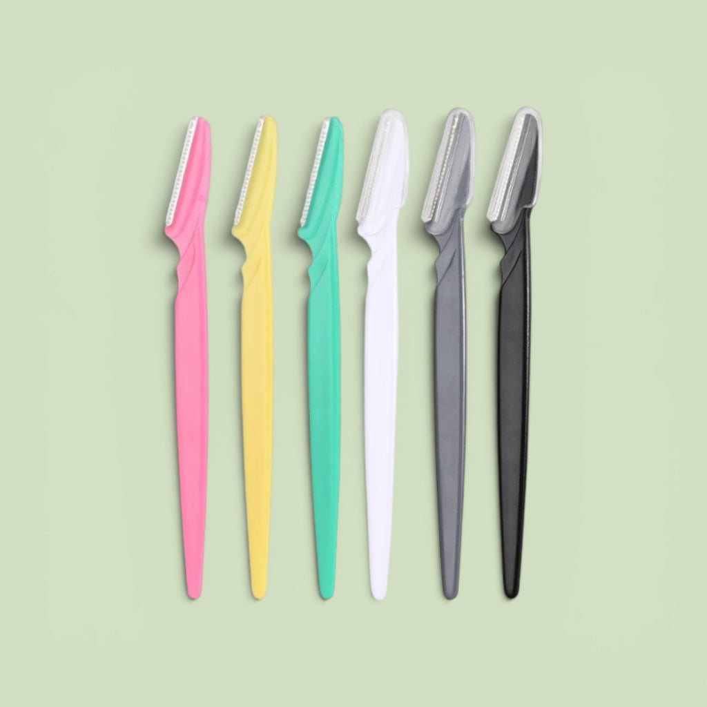 Beautiful 3PCS  Eyebrow Shaping Trimmer Stainless  Steel Pointed Blade Razor.